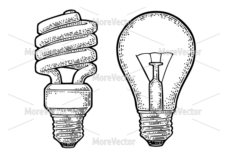 energy-saving-spiral-lamp-and-glowing-light-incandescent-bulb
