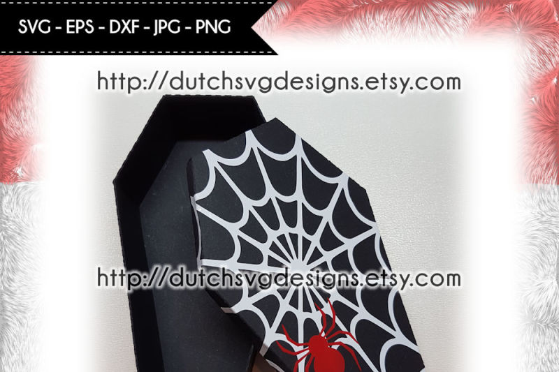 Halloween Coffin Cutting File With Spiderweb In Svg Eps Dxf For Cricut Silhouette Halloween Svg Coffin Svg Cricut Svg Svg Cut File By Dutch Svg Designs Thehungryjpeg Com