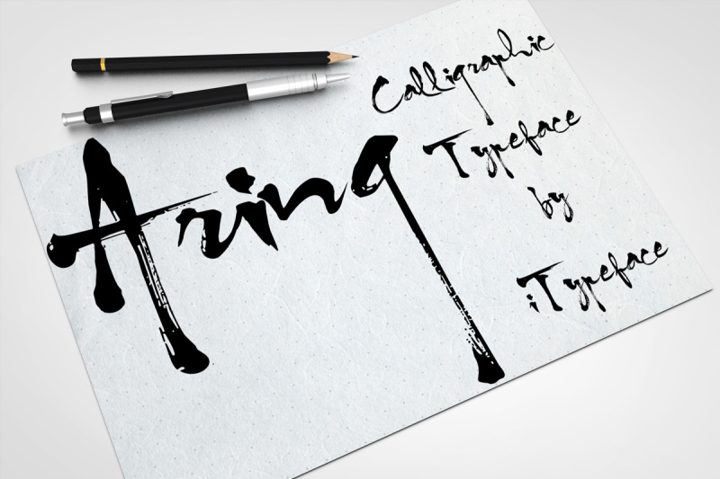aring-calligraphic-typeface