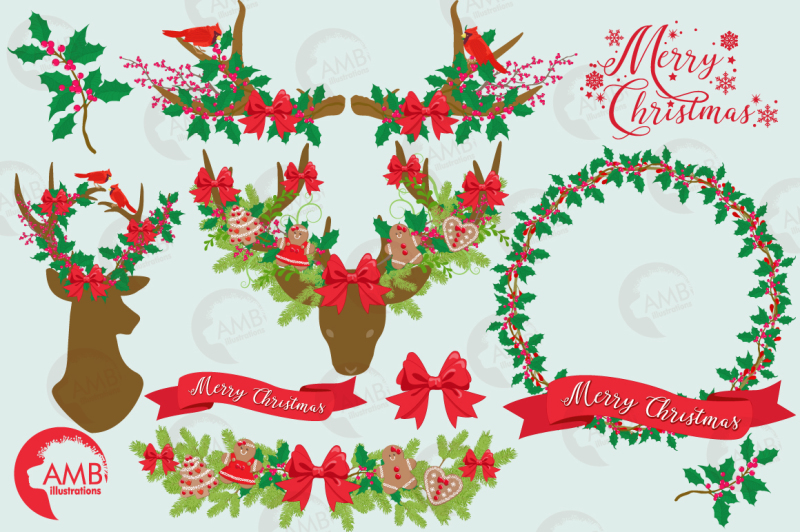 christmas-rustic-antler-clipart-graphics-amb-1506