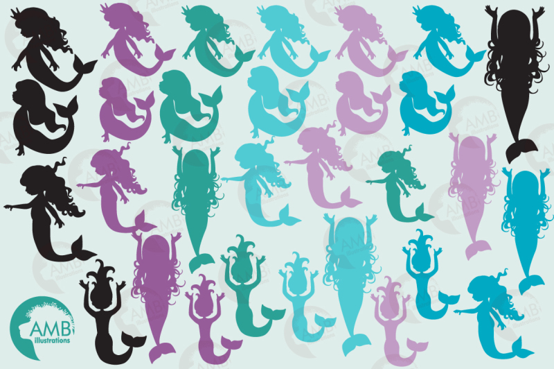 mermaid-silhouettes-clipart-graphics-illustrations-amb-2227