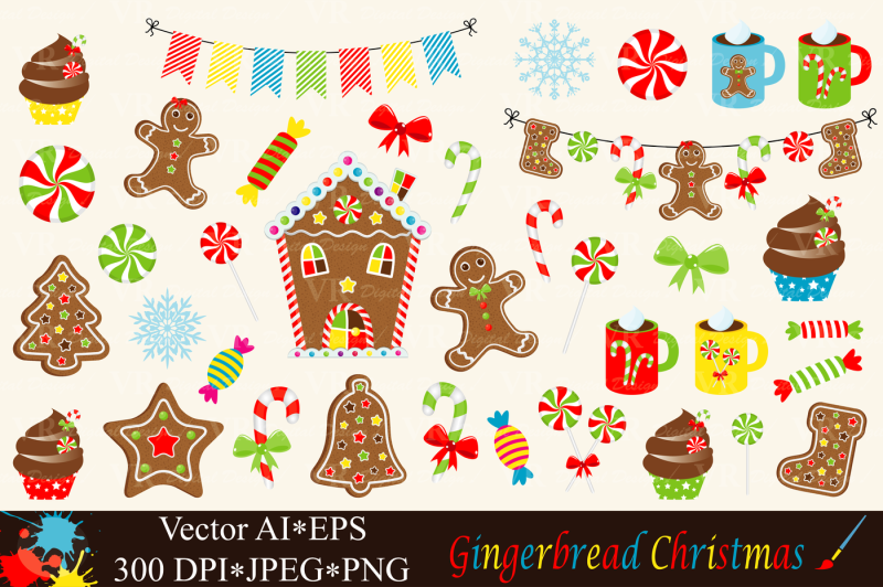 christmas-gingerbread-clipart-vector
