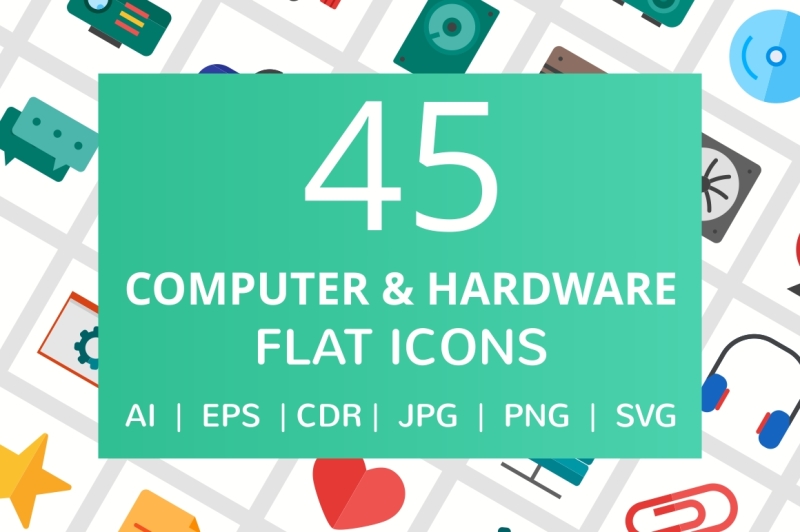 computer-and-hardware-icons-set