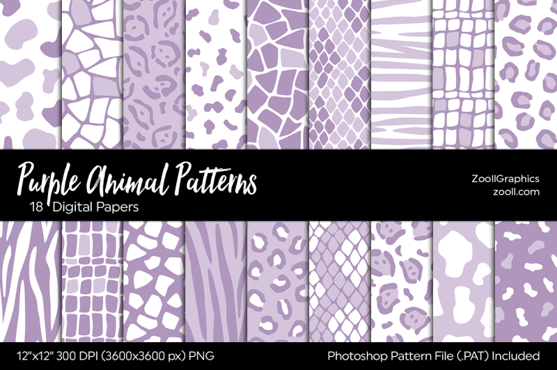 purple-animals-patterns-digital-papers