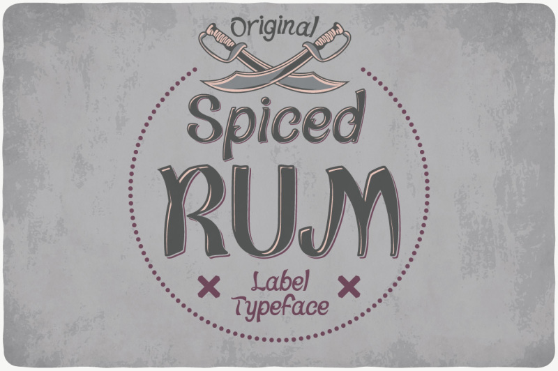 spiced-rum-typeface