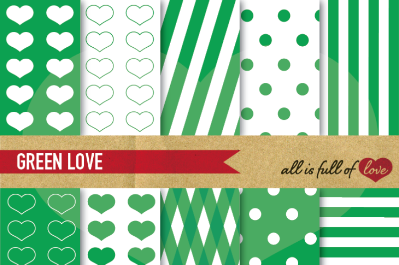 love-backgrounds-in-grass-green-digital-paper-pack