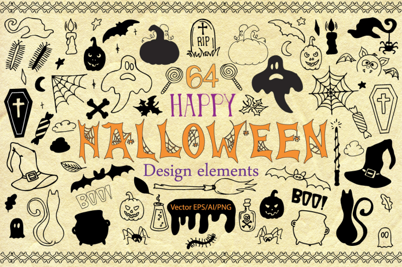 halloween-doodle-vector-clipart