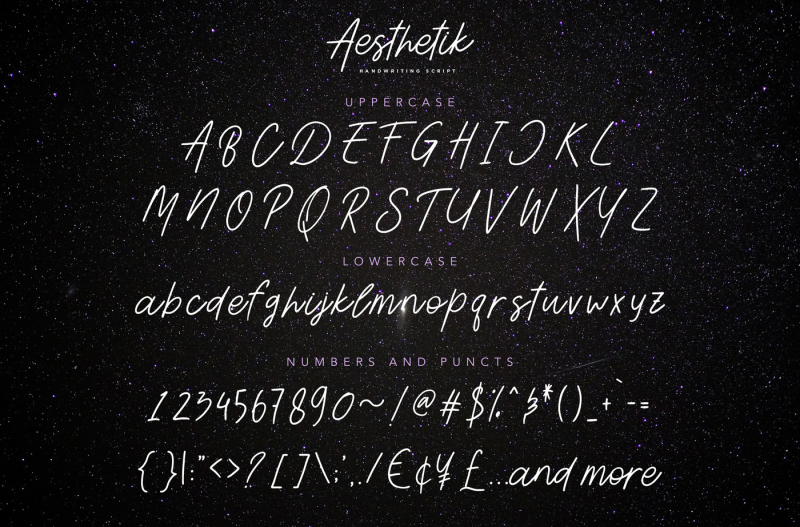 aesthetik-handwriting-font