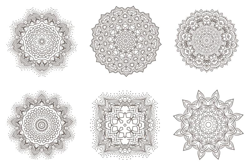 awesome-69-mandala-set-in-vector