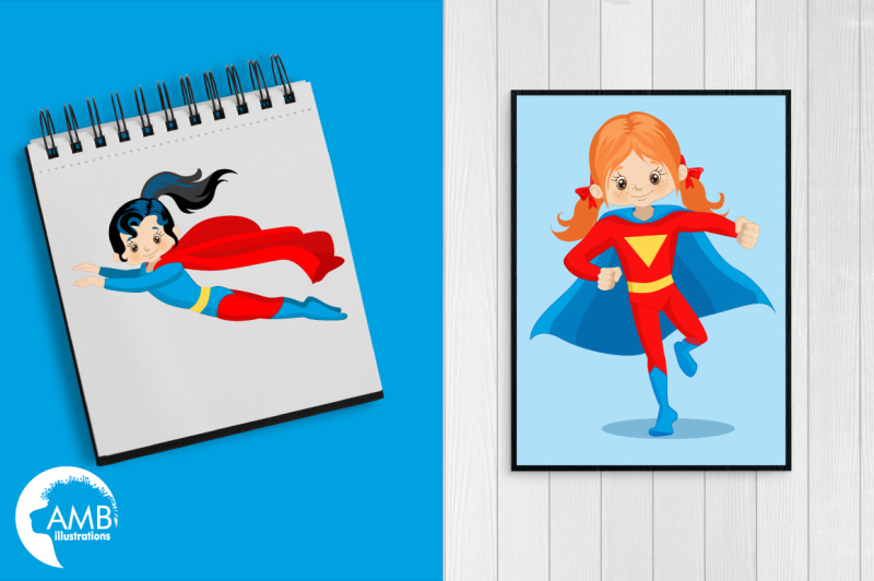 superhero-girls-clipart-graphics-illustrations-amb-1033