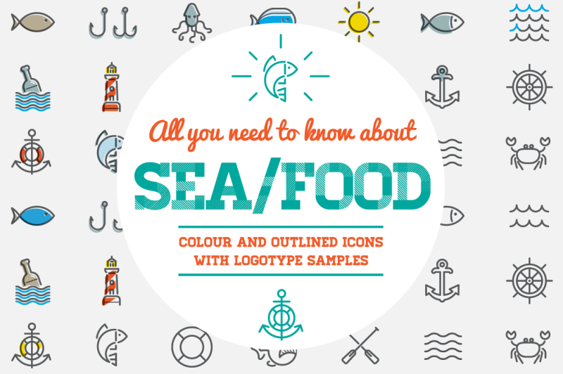 awesome-sea-food-icons-and-logo-set