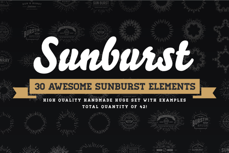 awesome-vector-sunburst-elements