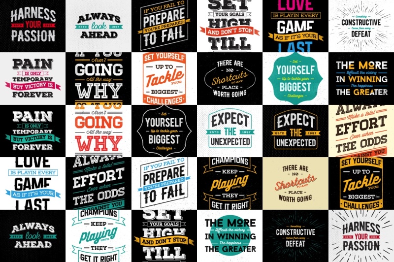 awesome-30-vector-phrases-and-quotes