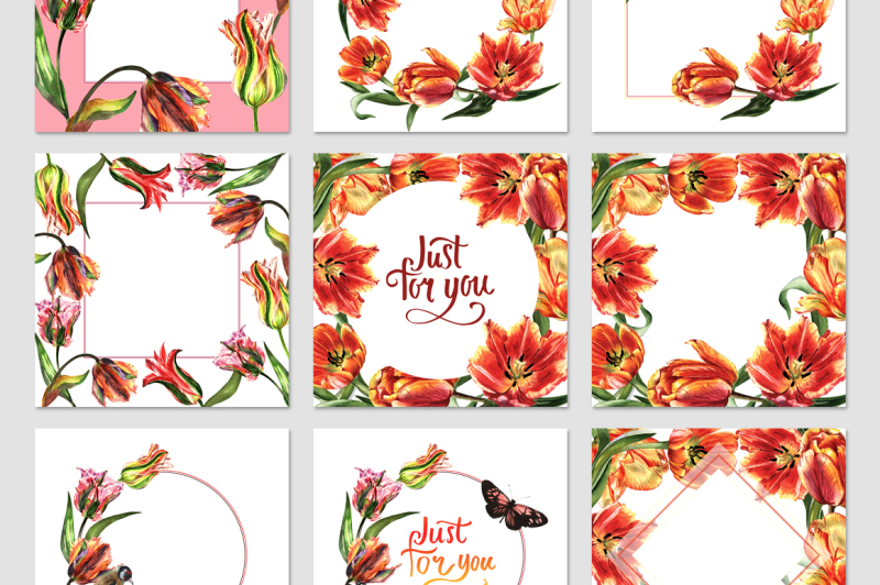 tulip-png-watercolor-flower-set