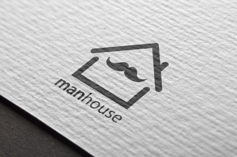man-house-logo-design