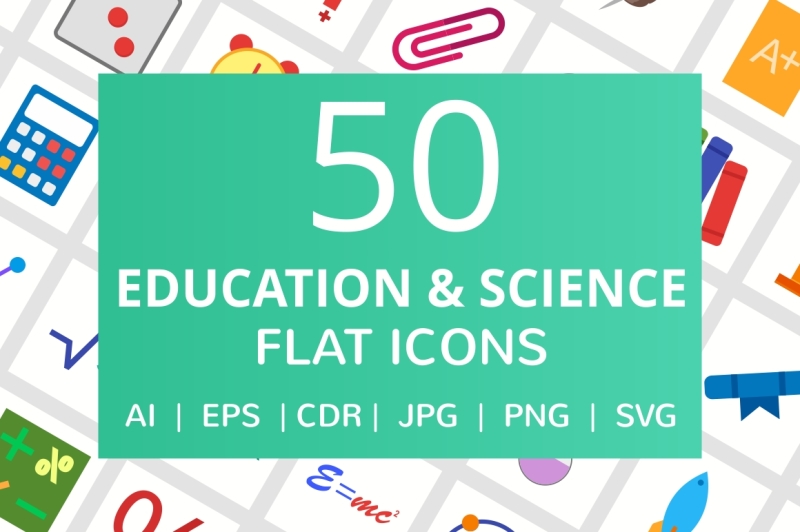 education-and-science-icons-set