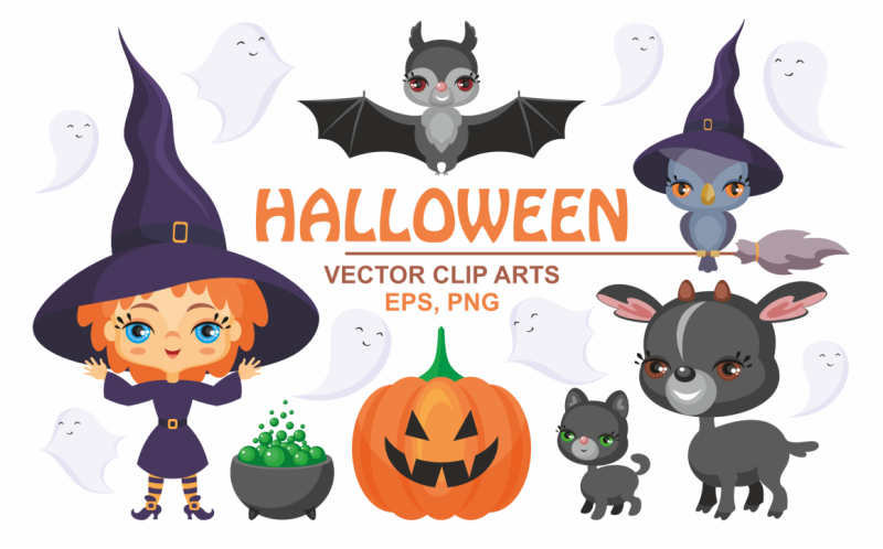 halloween-set-cute-vector-clip-arts