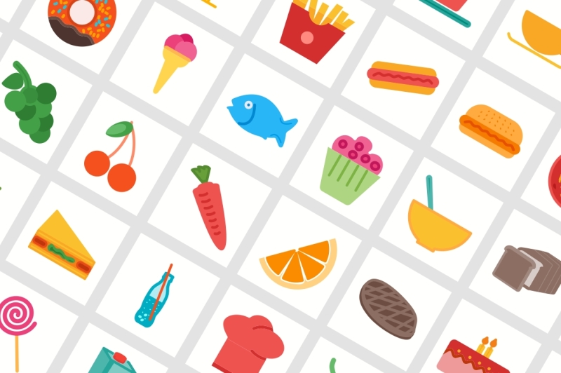 food-and-drinks-icons-set