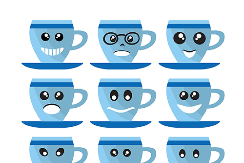 vector-coffee-face-symbols