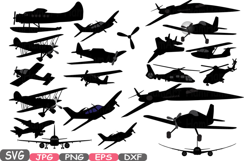 Download Airplane Silhouette Patriotic Cutting Files Planes ...