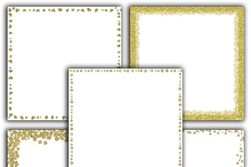 gold-glitter-borders-digital-paper