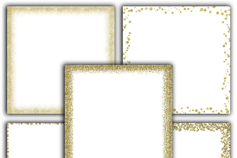 gold-glitter-borders-digital-paper