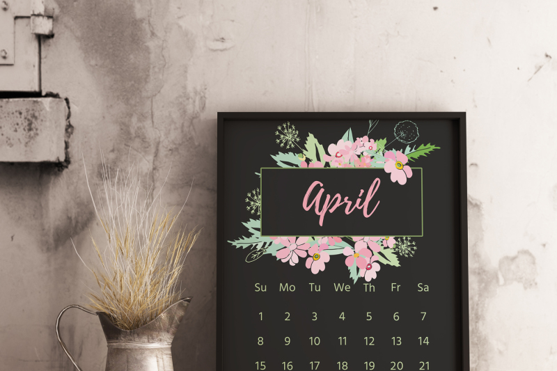 flower-calendar-2018-year-calendar-for-printing-for-2018-for-your-office-classroom