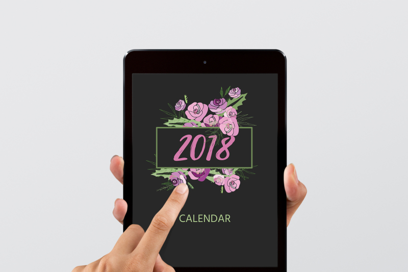 flower-calendar-2018-year-calendar-for-printing-for-2018-for-your-office-classroom