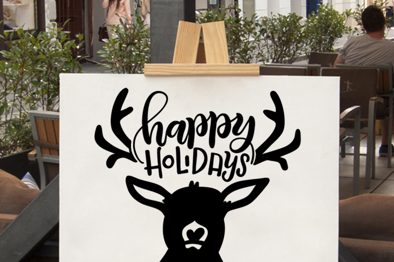 happy-holidays-deer-svg-dxf-pdf-files-hand-drawn-lettered-cut-file-graphic-overlay