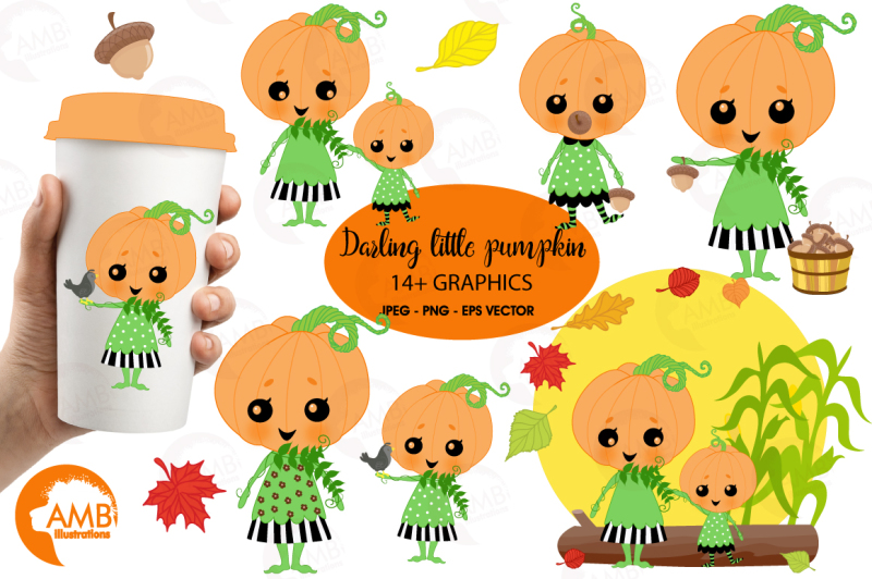 darling-little-halloween-pumpkins-clipart-graphics-illustrations-amb-2261
