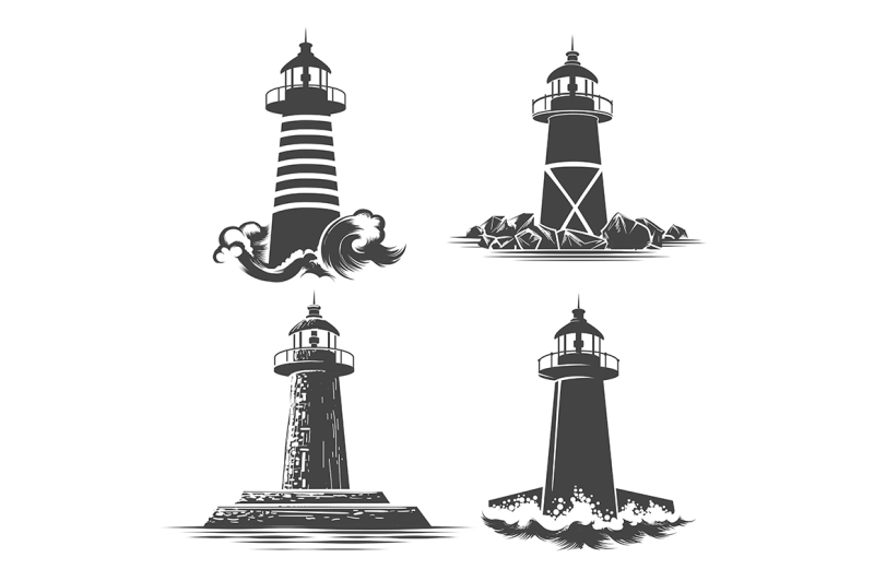 lighthouse-emblem-set