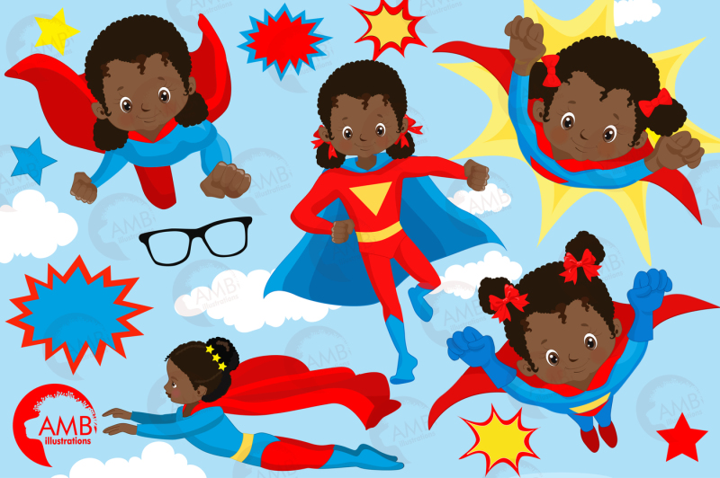superhero-girls-clipart-graphics-illustrations-amb-2263
