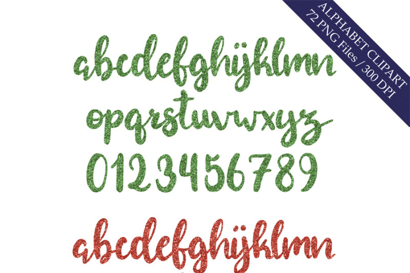 green-and-red-glitter-alphabet-clipart