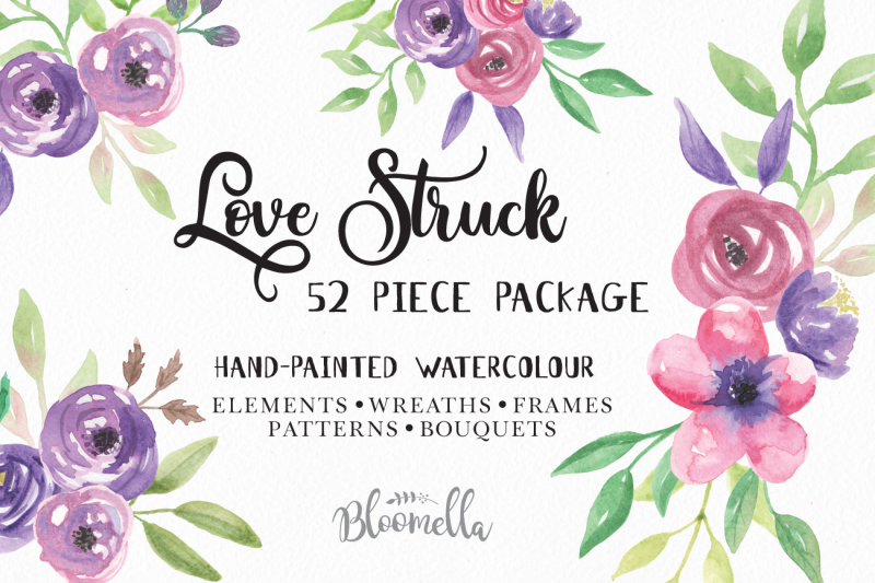 love-stuck-52-piece-package-watercolor-hand-painted-clip-art