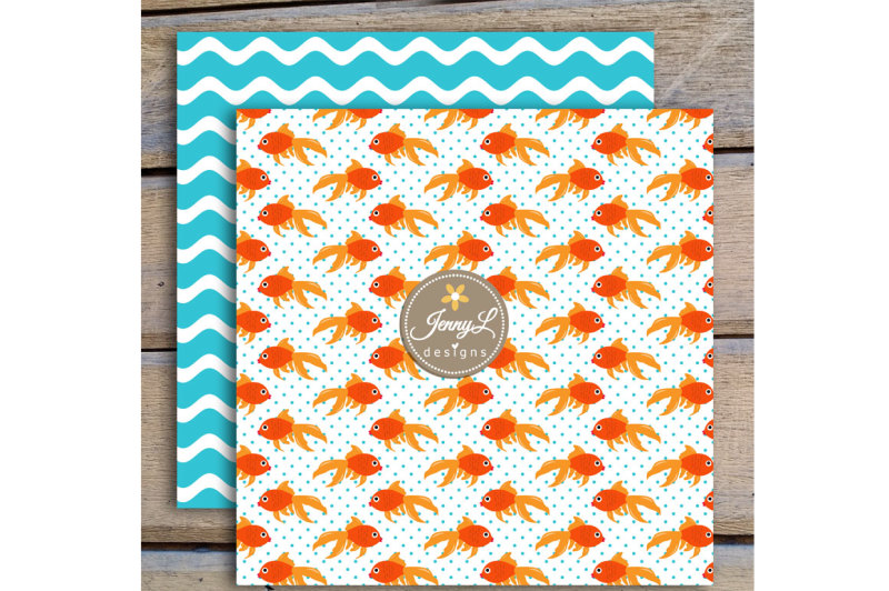 goldfish-digital-papers-and-clipart
