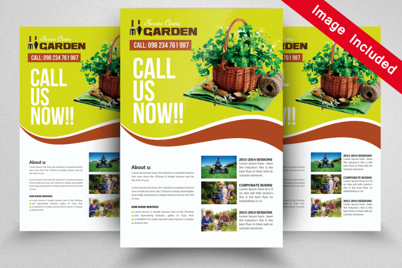 green-services-flyer-template