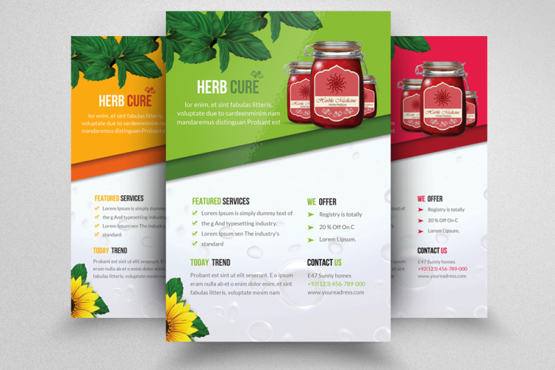 herbal-product-promotion-flyers