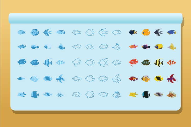 60-fish-icon-set