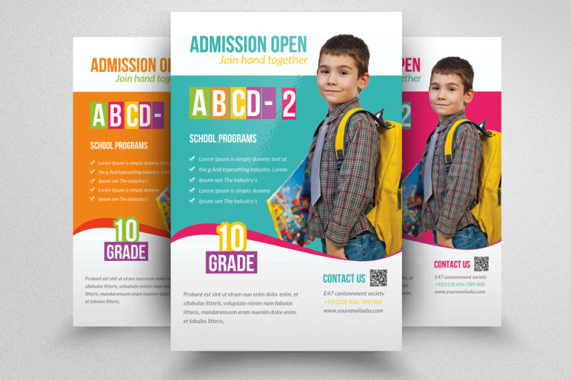 creative-school-admission-open-flyers