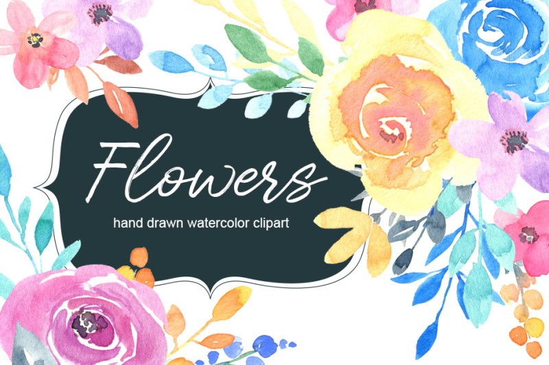 watercolour-summer-garden-flowers