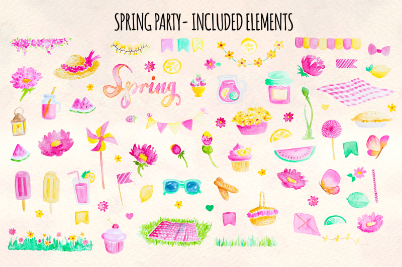 77-spring-party-watercolor-elements