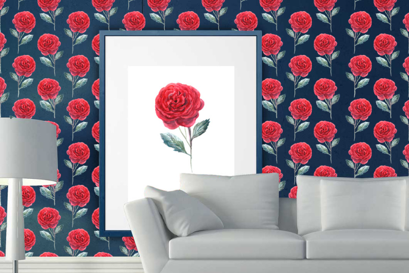 watercolor-red-roses-with-stripes