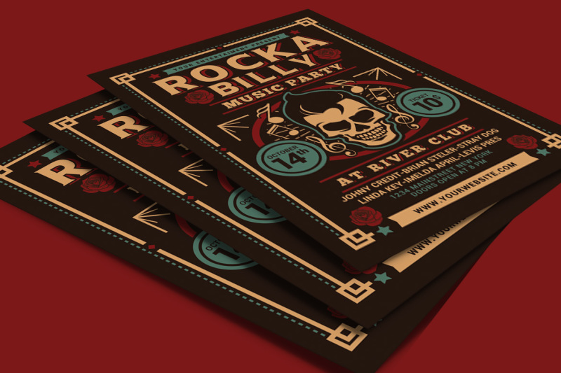 rockabilly-music-party-flyer