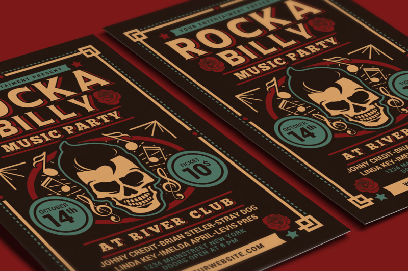 rockabilly-music-party-flyer