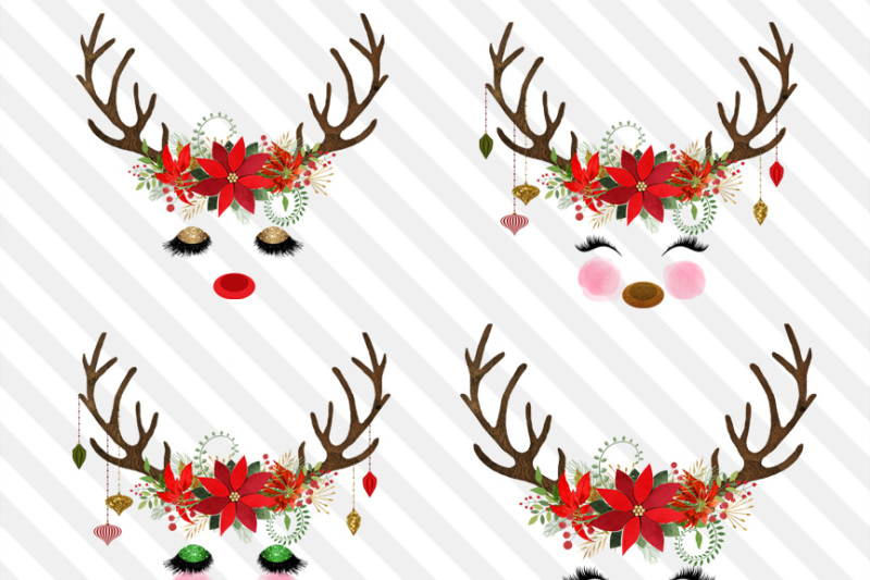 christmas-reindeer-faces
