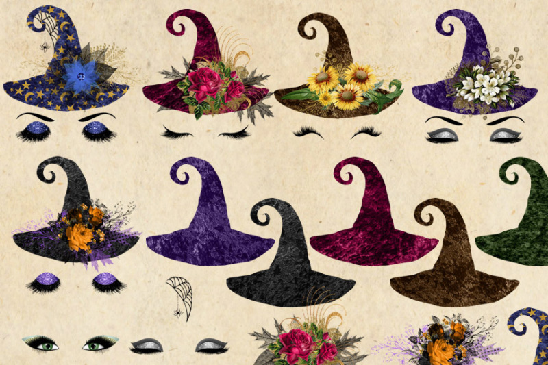 witchy-faces-halloween-clipart