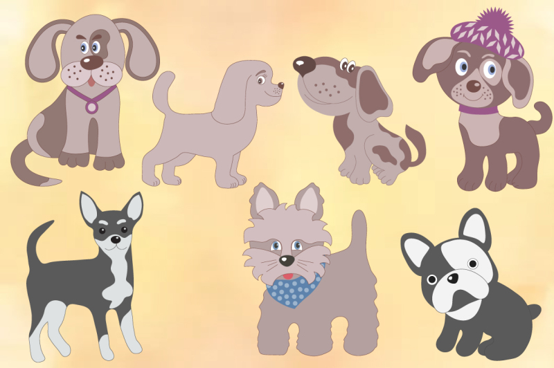 funny-dogs-vector-set