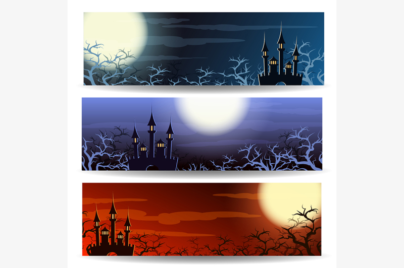 halloween-banner-set