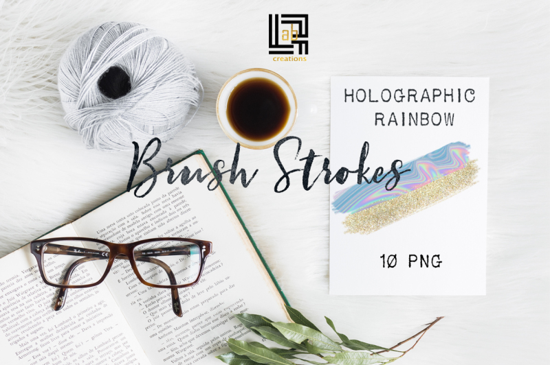 holographic-rainbow-brush-strokes