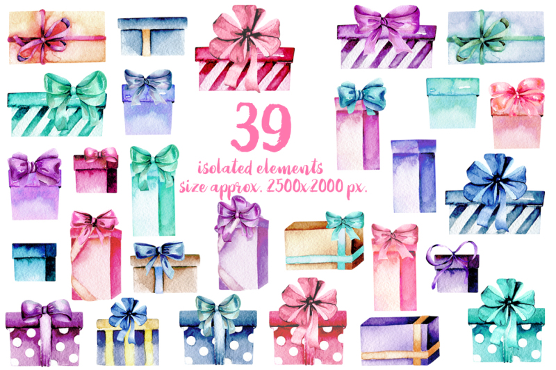 gift-boxes-watercolor-clipart